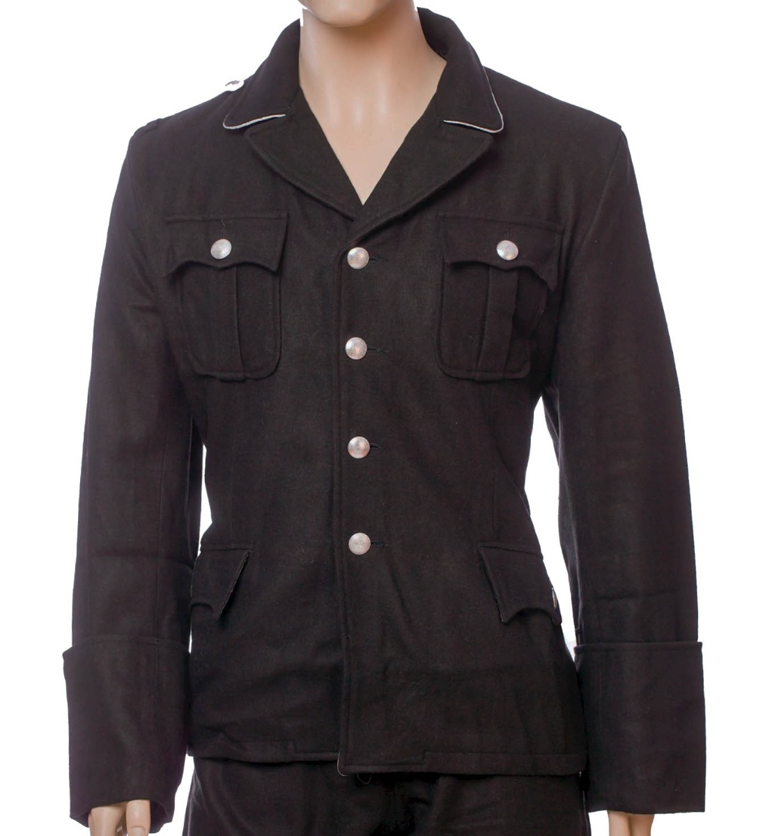 GERMAN ALLGEMEINE SS M32 BLACK WOOL TUNIC