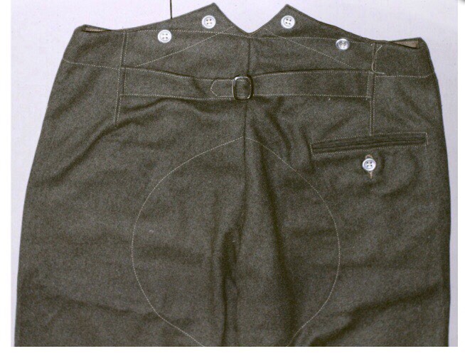 German M37 Field-Gray Wool Trousers