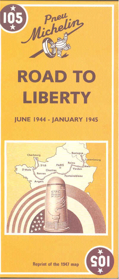 MAP ROAD TO LIBERTY June 1944 - January 1945