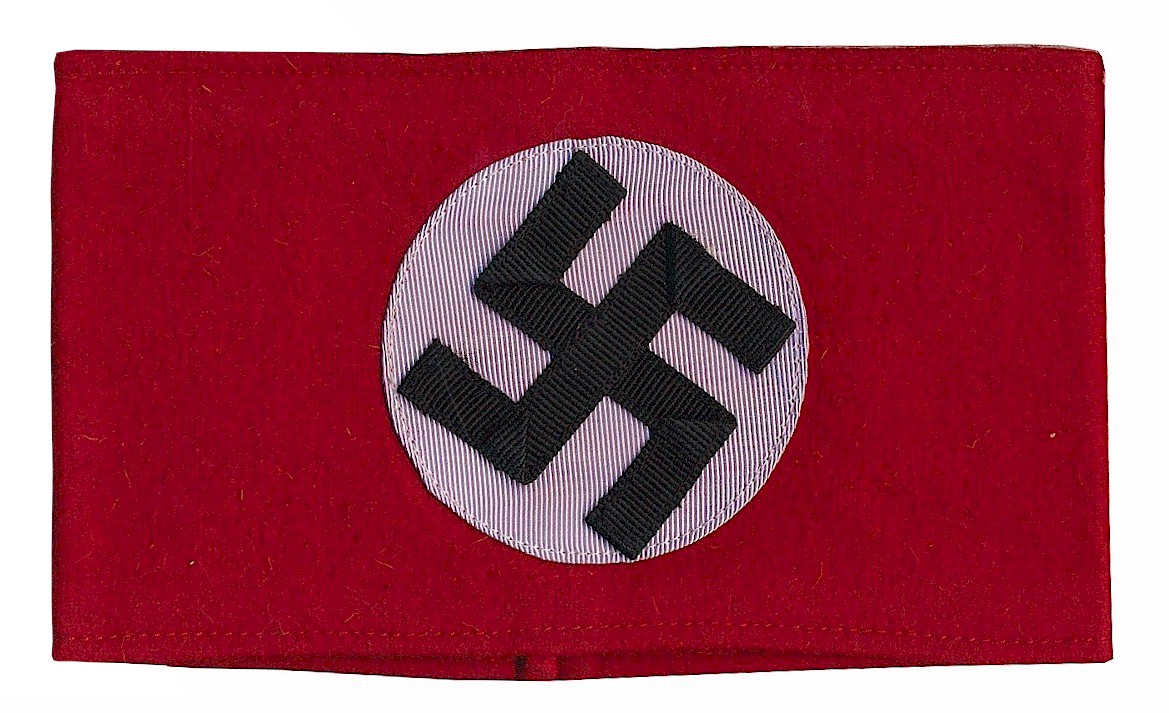 NAZI SA WOOL SWASTICA ARM BAND NSDAP