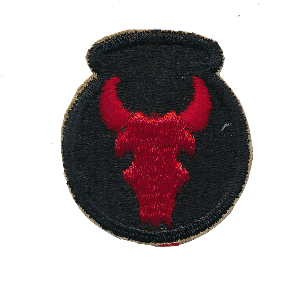 WW2 US ARMY 34TH INFANTRY RED BULLS DIVISION SLEEVE INSIGNIA PATCH