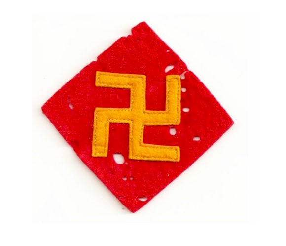 ORIGINAL EARLY 45TH INFANTRY DIVISION PATCH ON WOOL