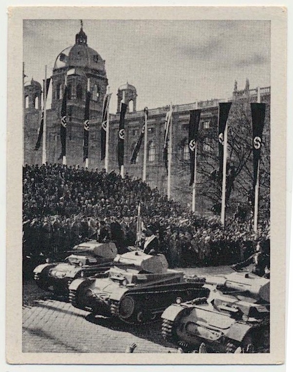 PARADE DER TANKS WIEN, AM 15. MARZ 1938 CIGARETTE CARD