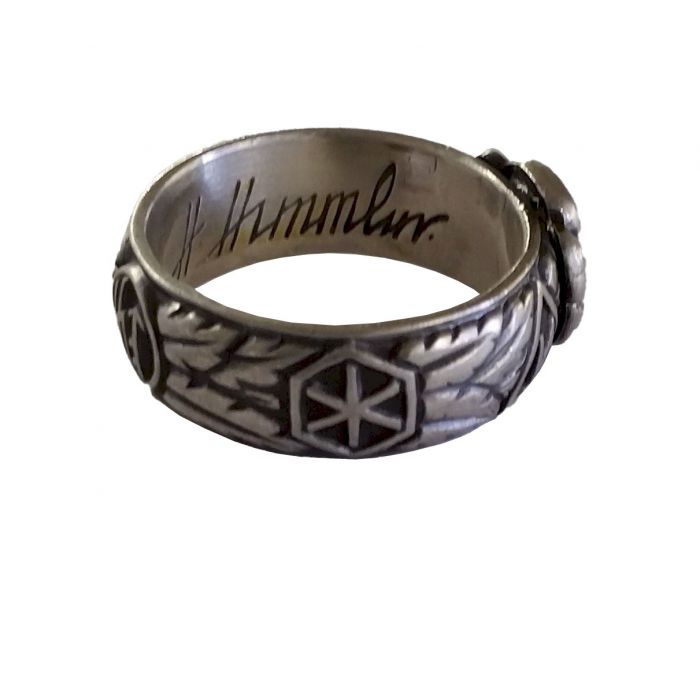 SS TOTENKOPF S.Lb. HEYDRICH 21.6.39 H. HIMMLER HONOR RING