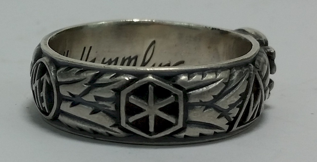 SS TOTENKOPF S.Lb. PEIPER 9.11.43 H. HIMMLER HONOR RING