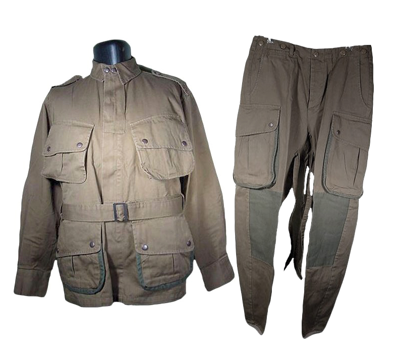 AMERICAN M1942 PARATROOPER JACKET AND TROUSER SET - REINFORCED