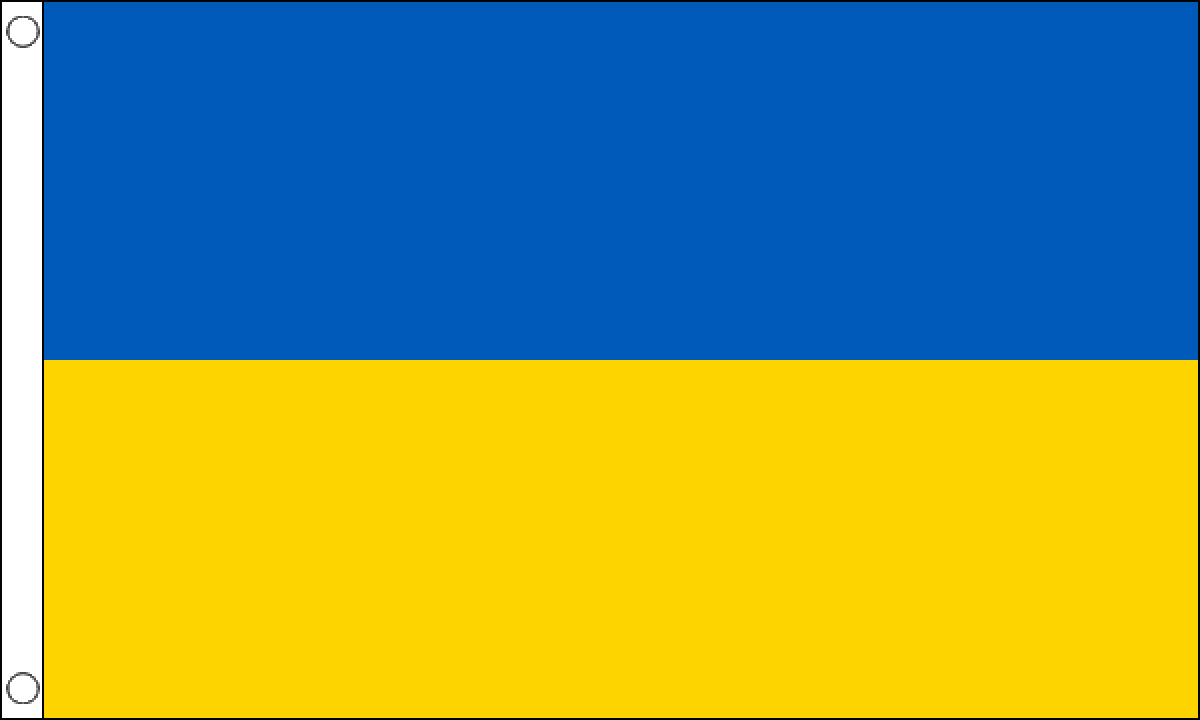 UKRAINE FLAG - 5 X 3