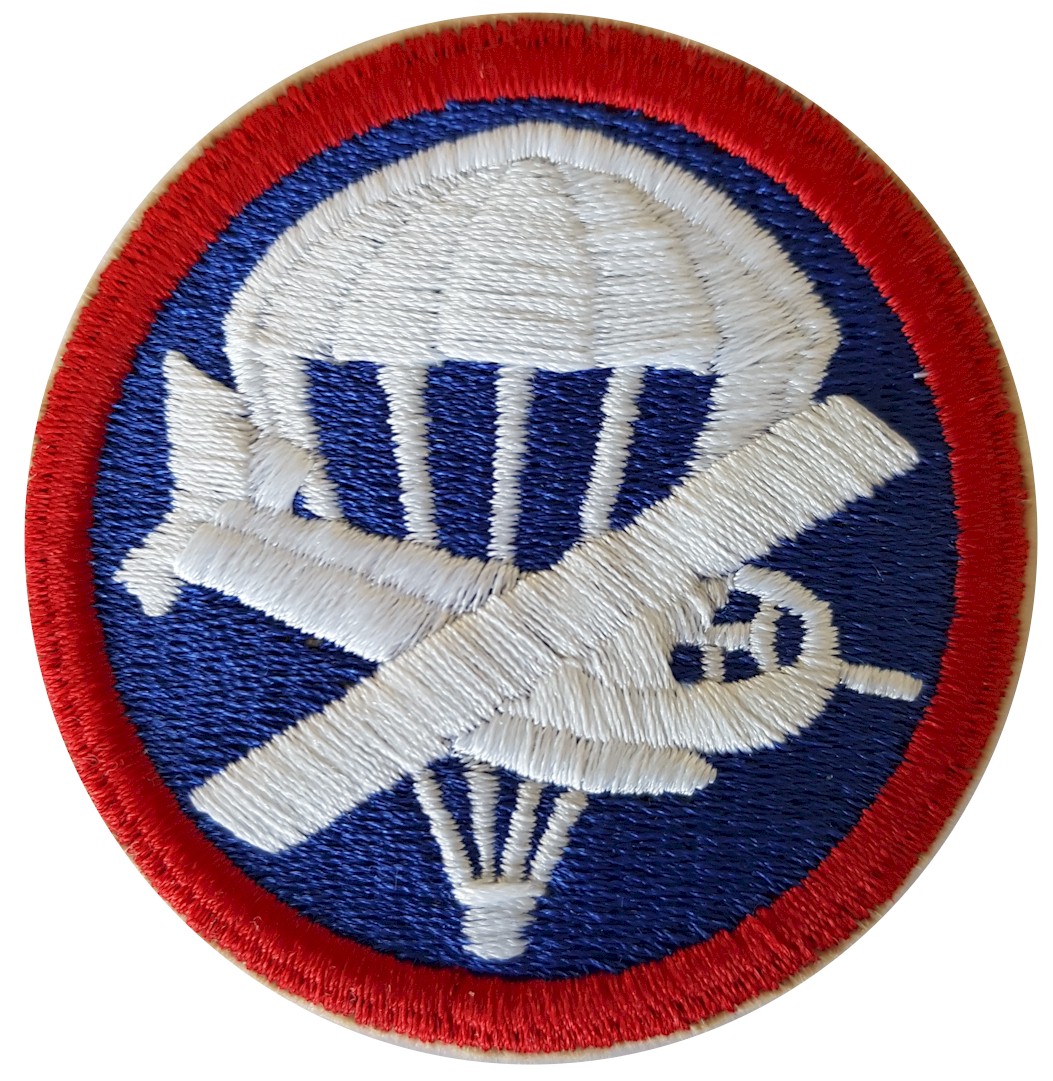 US WW2 AIRBORNE OFFICER'S COMBINED GLIDER PARACHUTE CAP PATCH