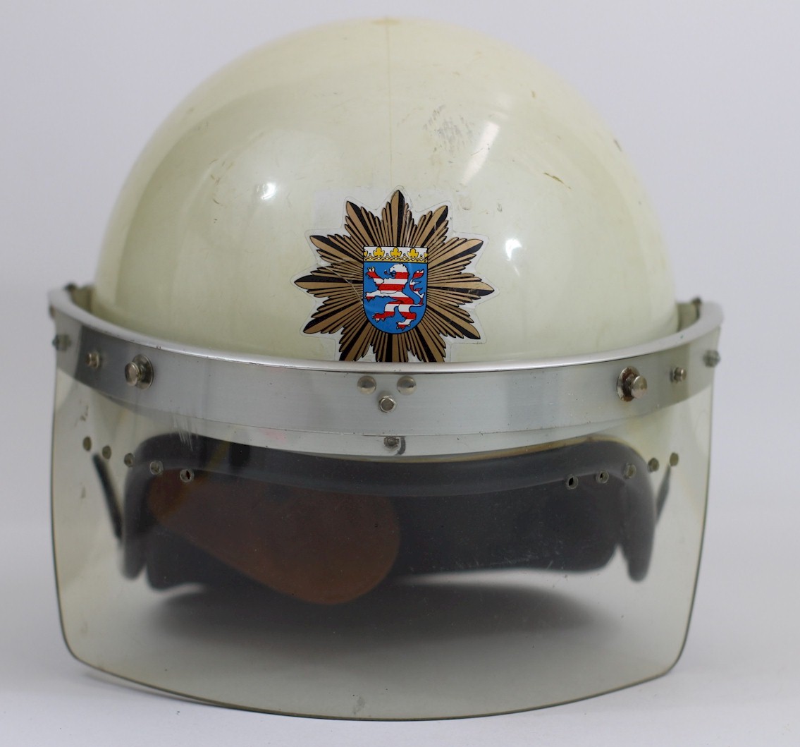 WEST GERMAN MILITARY POLICE RIOT HELMET
