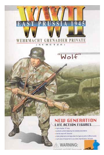 WOLF GERMAN DRAGON ACTION FIGURE WW11 WERMACHT GRENADIER