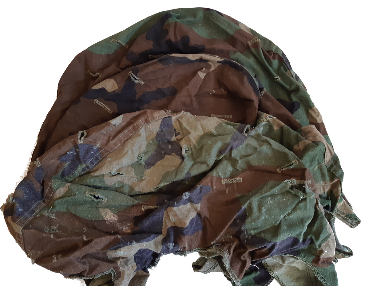 AMERICAN WOODLAND CAMOUFLAGE M1 HELMET COVER