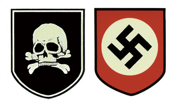 German WWII SS Skull & Eagle Flag - Reddick Militaria