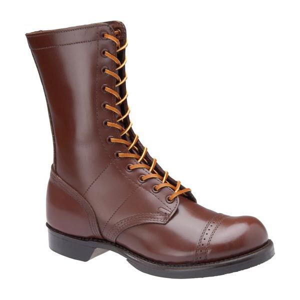 AMERICAN CORCORAN JUMP BOOTS: LEATHER WW2 PARATROOPER