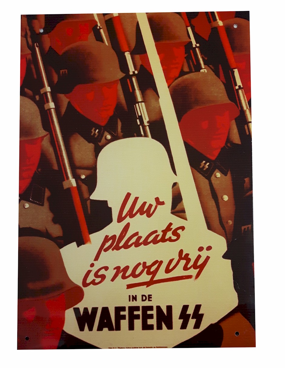 YOUR PLACE IS WAFFEN-SS METAL SIGN