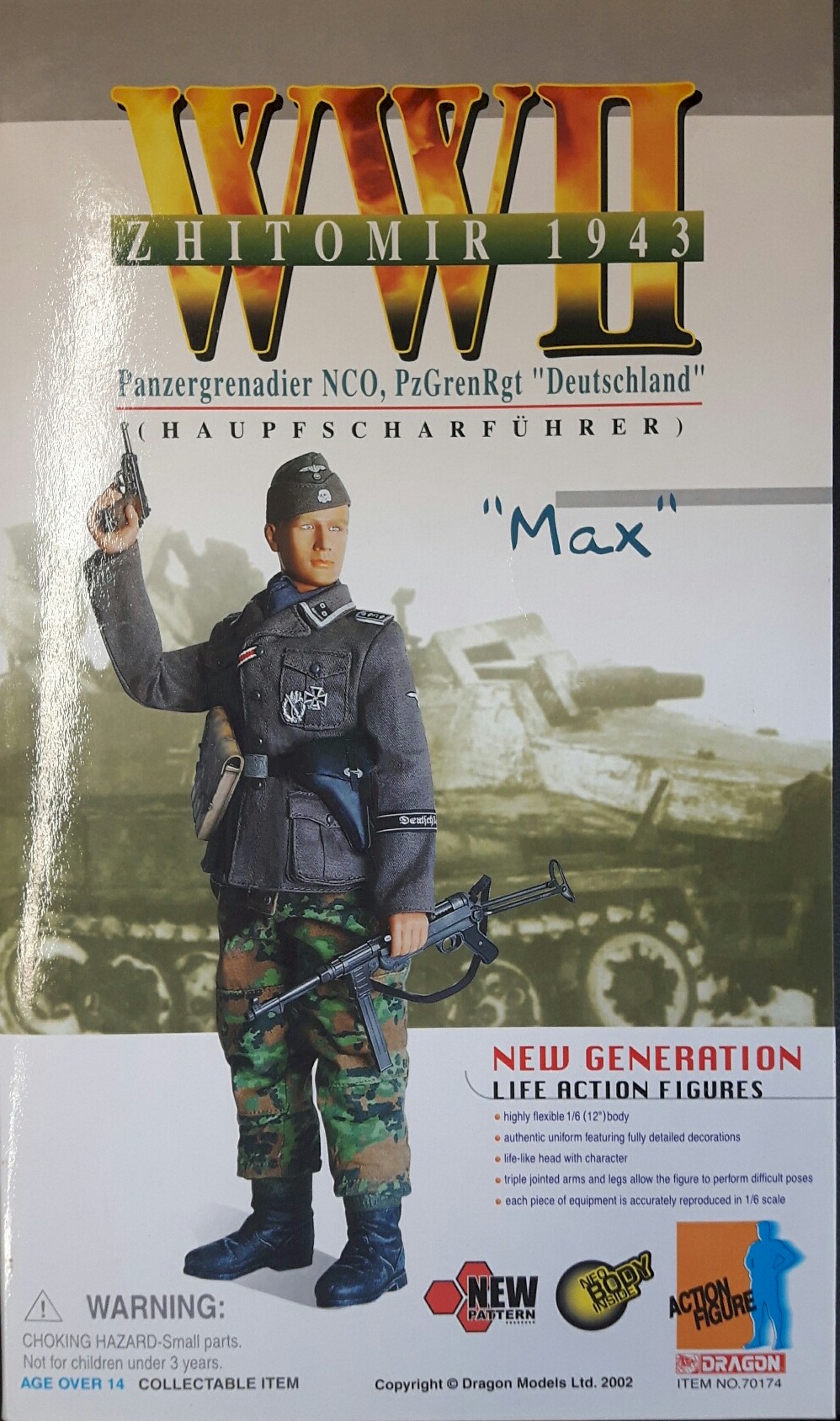 Zhitomir 1943 Panzergrenadier NCO, PzGrenRgt "Deutschland" (Haupfscharfuhrer) "Max" 